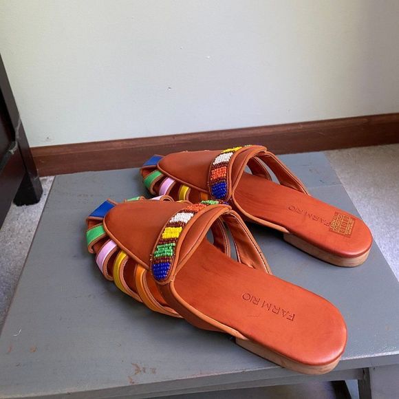 FARM RIO Women Beaded Mules  - NEW NWOB - Picture 5 of 11